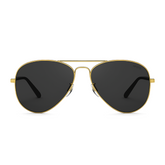 Óculos de Sol Aviador Dourado