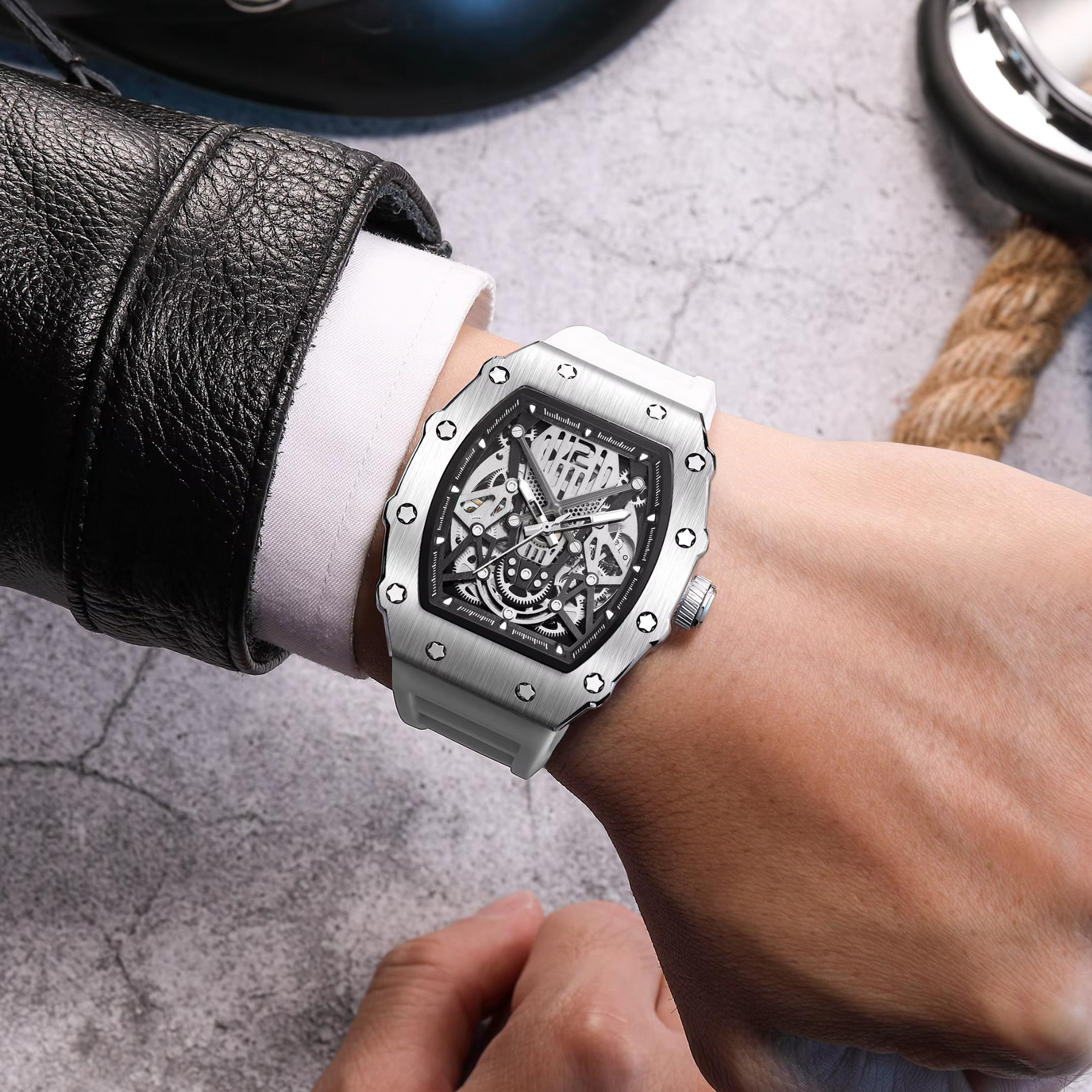Relógio Chrono White