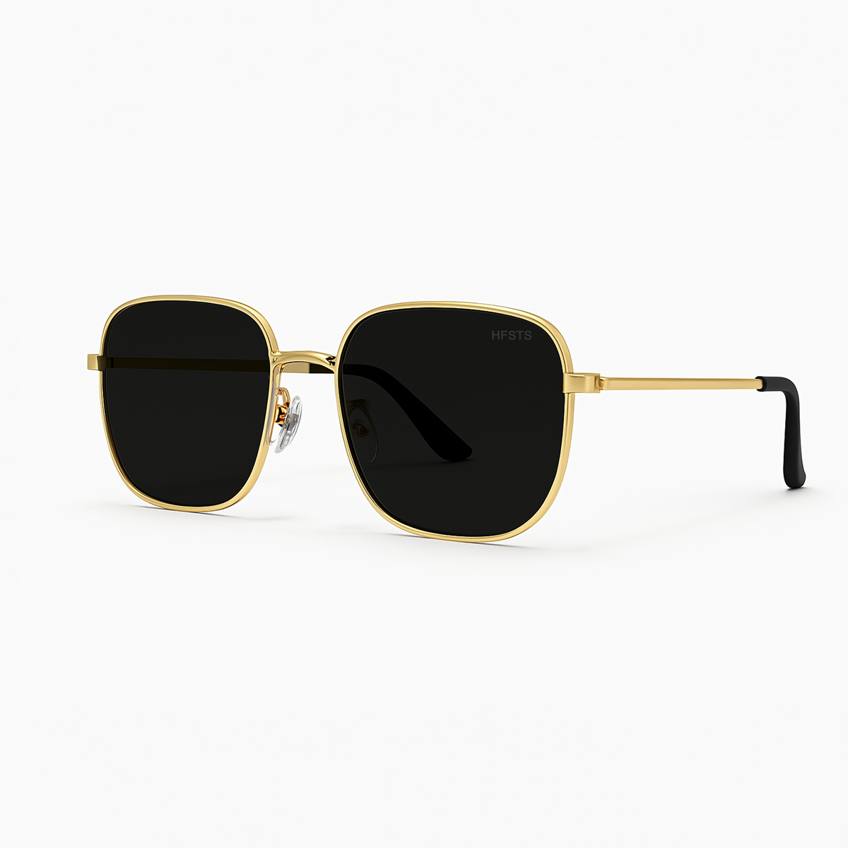 Óculos de Sol Hexagonal Dourado